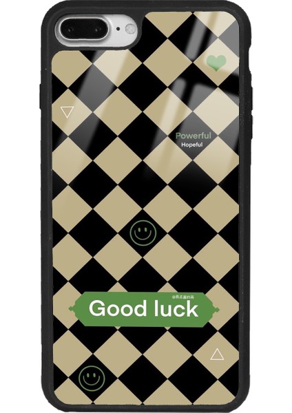 Apple iPhone 7 Plus - 8 Plus Good Luck Tasarımlı Glossy Telefon Kılıfı