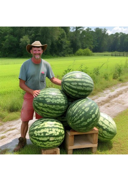 Dev Karpuz Tohumu Geleneksel Watermelon Florida Giant