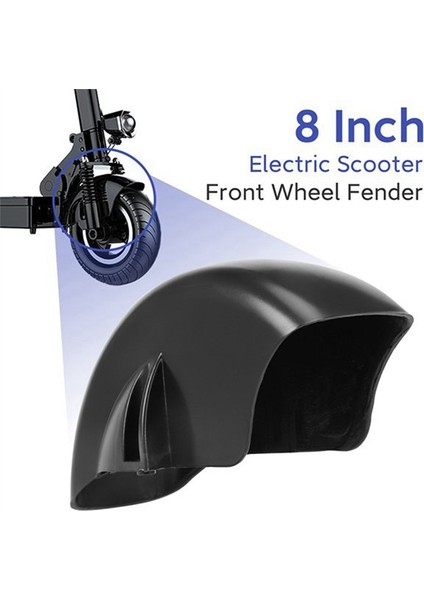 2 Adet Evrensel 8 Inç Elektrikli Scooter Ön Çamurluk Koruma Arka Çamurluk Sealup E-Scooter Aksesuarları Parçaları (Yurt Dışından)