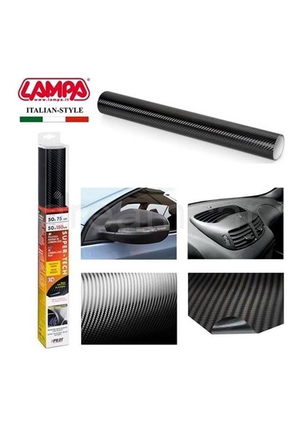 Lampa Pilot 3D Karbon Folyo 1. Kalite 50x150cm 02966