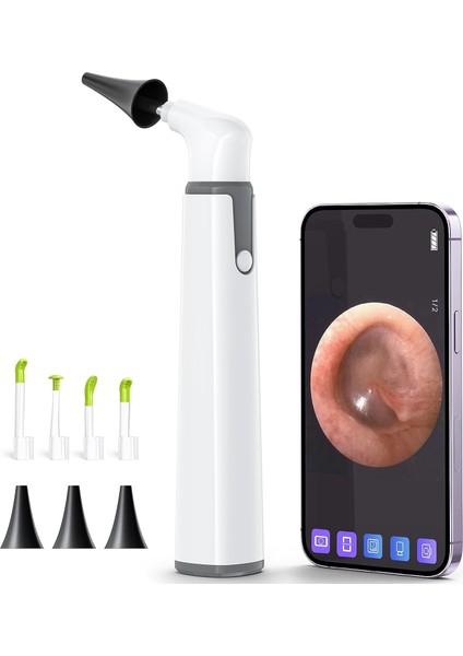Otoskop, Kulak Kiri Temizleme Aleti ile Birlikte - 3.9 mm