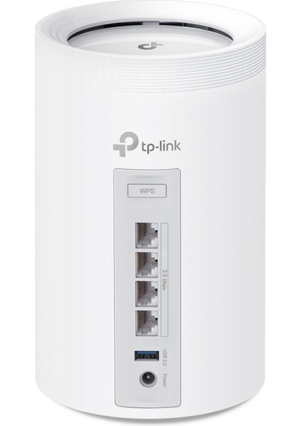 TP-Link Deco BE65(1-pack), BE9300 Mbps, 4 × 2.5 Gbps Portlar, 320 MHz Kanallar, 6 GHz Bandında Çalışır, 200 Cihaza Kadar Bağlanılabilirlik, VPN, WPA3, Üç Bantlı Wi-Fi 7 Mesh Sistemi