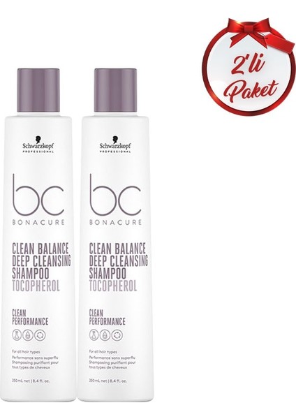 Bc Clean Dengeleyici Derin Temizleme Şampuanı 250 ml x 2 Adet