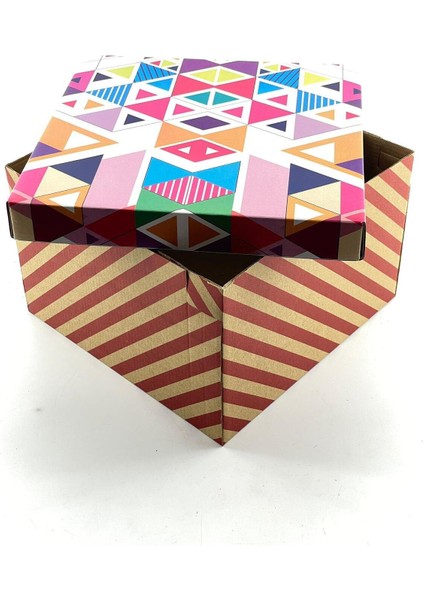 23X23X15 Hediyelik Kutu Kraft Kutu Karton Kutu Yılbaşı Kutusu Pasta Kutusu Balon Kutusu (10 Adet) fiyatları