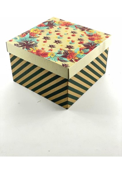 23X23X15 Hediyelik Kutu Kraft Kutu Karton Kutu Yılbaşı Kutusu Pasta Kutusu Balon Kutusu (10 Adet) fiyatları