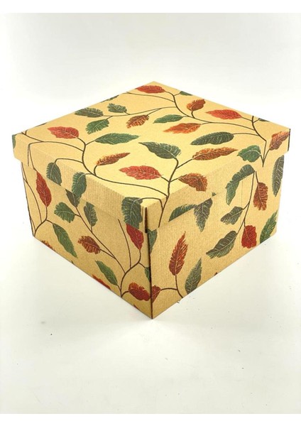 23X23X15 Hediyelik Kutu Kraft Kutu Karton Kutu Yılbaşı Kutusu Pasta Kutusu Balon Kutusu (10 Adet)