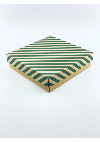 23X23X6 Hediyelik Kutu Kraft Kutu Karton Kutu Yılbaşı Kutusu Pasta Kutusu Kargo Kutusu (10 Adet)