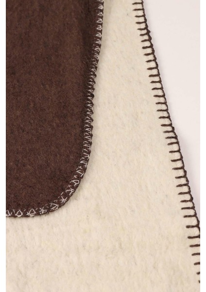 Yeşilhome Çift Kişilik Pamuk Battaniye, Çift Taraflı Battaniye Kahve-Krem fiyatları