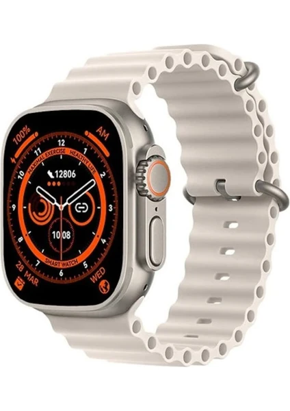 Gs8 Ultra Watch Akıllı Saat Arama Bildirim Okuma Erkek Kadın Ios Android Full Hd Ekran 2 Kordon Hediye