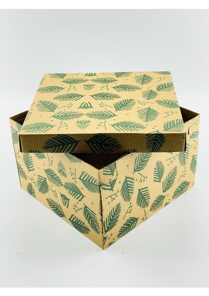 23X23X15 Hediyelik Kutu Kraft Kutu Karton Kutu Yılbaşı Kutusu Pasta Kutusu Balon Kutusu (10 Adet) fiyatları