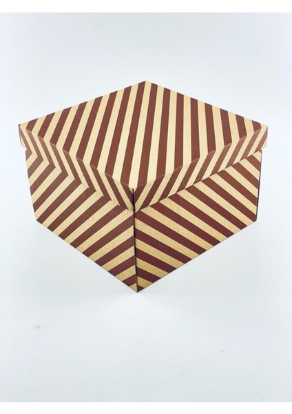 23X23X15 Hediyelik Kutu Kraft Kutu Karton Kutu Yılbaşı Kutusu Pasta Kutusu Balon Kutusu (10 Adet)