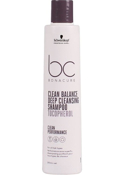 Bonacure Bc Clean Dengeleyici Derin Temizleme Şampuanı 250 ml x 3 Adet