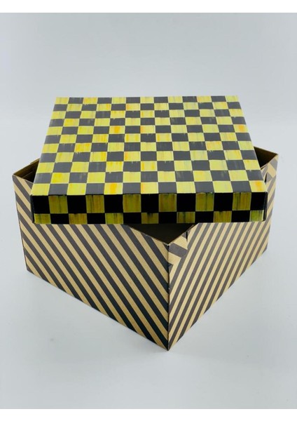 23X23X15 Hediyelik Kutu Kraft Kutu Karton Kutu Yılbaşı Kutusu Pasta Kutusu Balon Kutusu (10 Adet)