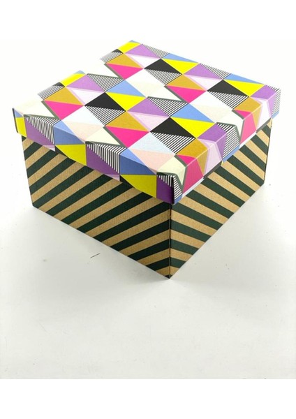 23X23X15 Hediyelik Kutu Kraft Kutu Karton Kutu Yılbaşı Kutusu Pasta Kutusu Balon Kutusu (10 Adet) fiyatları