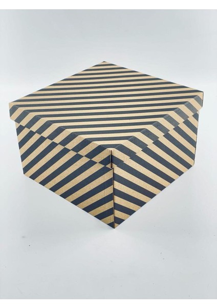 23X23X15 Hediyelik Kutu Kraft Kutu Karton Kutu Yılbaşı Kutusu Pasta Kutusu Balon Kutusu (10 Adet)