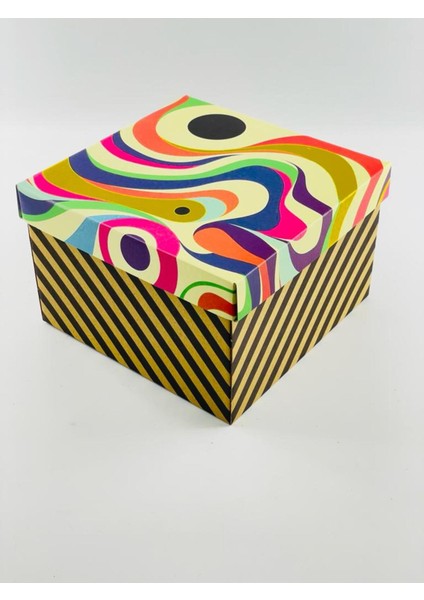 23X23X15 Hediyelik Kutu Kraft Kutu Karton Kutu Yılbaşı Kutusu Pasta Kutusu Balon Kutusu (10 Adet) fiyatları