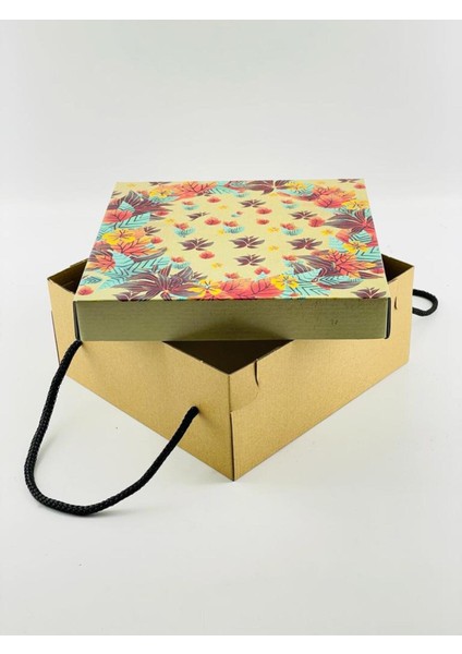 23X23X10 Hediyelik Kutu Kraft Kutu Karton Kutu Yılbaşı Kutusu Pasta Kutusu Kargo Kutusu (10 Adet) fiyatları
