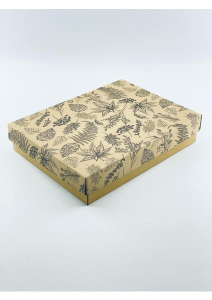 22X30X6 Hediyelik Kutu Kraft Kutu Karton Kutu Yılbaşı Kutusu Pasta Kutusu Balon Kutusu (10 Adet)