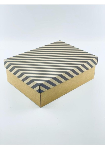 22X30X10 Kutu Kraft Kutu Karton Kutu Yılbaşı Kutusu Pasta Kutusu Balon Kutusu (10 Adet)