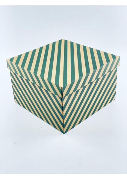 23X23X15 Hediyelik Kutu Kraft Kutu Karton Kutu Yılbaşı Kutusu Pasta Kutusu Balon Kutusu (10 Adet)