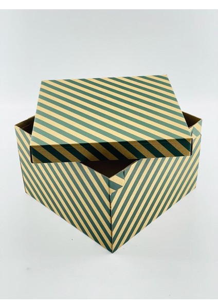 23X23X15 Hediyelik Kutu Kraft Kutu Karton Kutu Yılbaşı Kutusu Pasta Kutusu Balon Kutusu (10 Adet) fiyatları