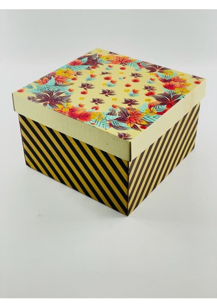 23X23X15 Hediyelik Kutu Kraft Kutu Karton Kutu Yılbaşı Kutusu Pasta Kutusu Balon Kutusu (10 Adet) fiyatları