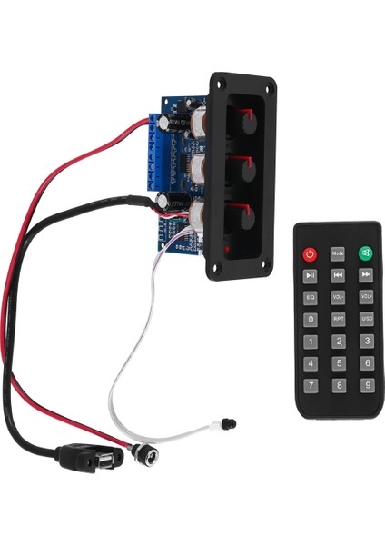 2X25W+50W 2.1 Kanal Bluetooth 5.0 Subwoofer D Sınıfı Ses Amplifikatörü Kurulu Kiti Dc Dişi + USB Kablosu + Uzaktan Kumanda (Yurt Dışından) fırsatları