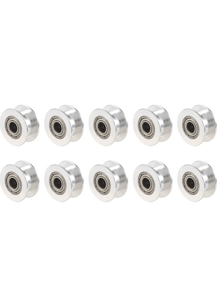 Gt2 20 Dişsiz Delik 5mm Alüminyum Triger Kayışı Avara Kasnağı 3D Yazıcı Için 6mm Genişlik Triger Kayışı (10 Adet Paket) (Yurt Dışından)