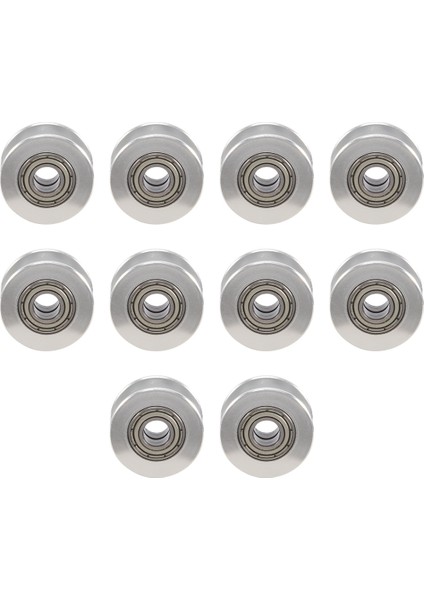 Gt2 20 Dişsiz Delik 5mm Alüminyum Triger Kayışı Avara Kasnağı 3D Yazıcı Için 6mm Genişlik Triger Kayışı (10 Adet Paket) (Yurt Dışından)