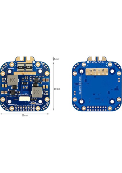 Mateksys FCHUB-12S V2 Hub Güç Dağıtım Kartı Pdb 5V ve Amp, 12V Bec Dahili 184A Akım Sensörü (Yurt Dışından)