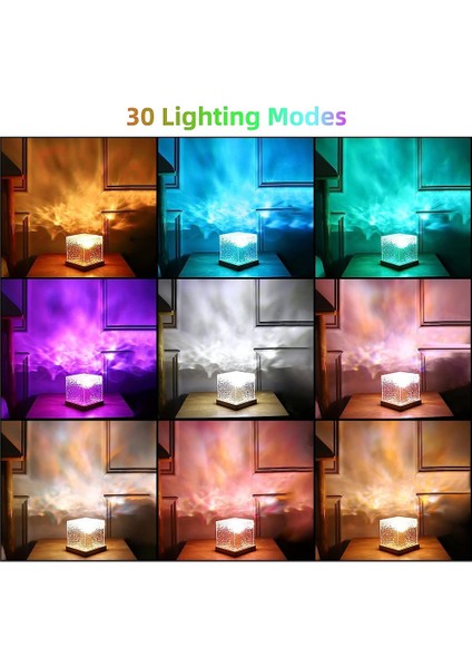 Yatak Odası Için Galaxy Projektör Işığı - 16 Renkli Duyusal Işık, Yatak Odası/parti Için Projektör Gece Lambası (Yurt Dışından) modelleri