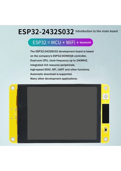 ESP32 Geliştirme Kurulu ile 3.2 Inç IPS Ekran Wıfı Bluetooth Lot Mcu Akıllı LCD Ekran Ekran Lvgl Ekran Modülü (Yurt Dışından)