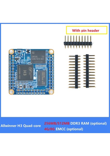 Nanopi Neo Çekirdek Allwinner H3 Çekirdek 512 MB Ddr3 Ram + 8g Emcc Mini Çekirdek Kurulu Iot Ubuntucore Geliştirme Kurulu (Yurt Dışından) fiyatları