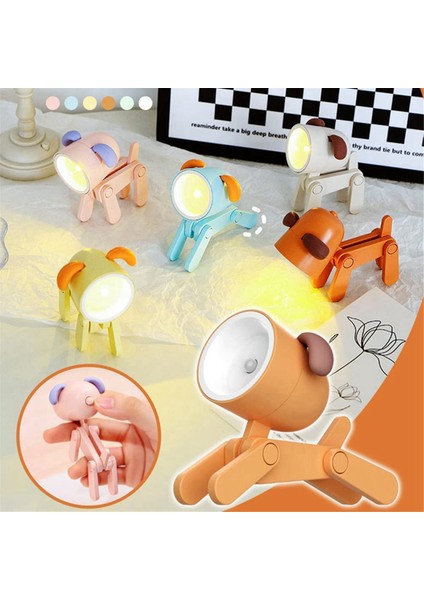Çocuklar Için 6pcs Mini Gece Lambası, Sevimli Küçük Lamba Köpek Şekli Gece Çalışması Seyahat Için Taşınabilir Okuma Kitabı Lambaları (Yurt Dışından)