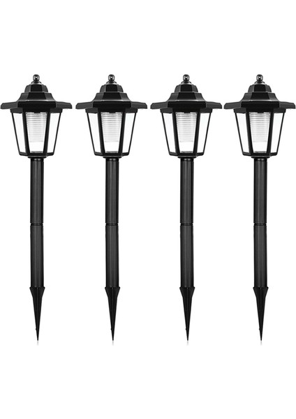 4 Adet LED Bahçe Lambası Güneş Enerjili Altıgen Yol Gece Lambası IP65 Su Geçirmez Açık Bahçe Peyzaj Yard Veranda (Yurt Dışından)