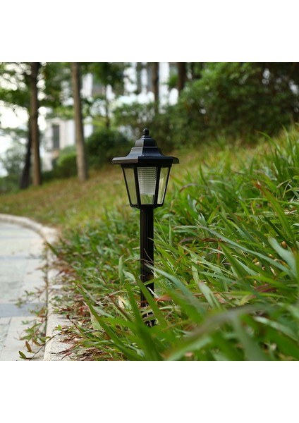 4 Adet LED Bahçe Lambası Güneş Enerjili Altıgen Yol Gece Lambası IP65 Su Geçirmez Açık Bahçe Peyzaj Yard Veranda (Yurt Dışından)