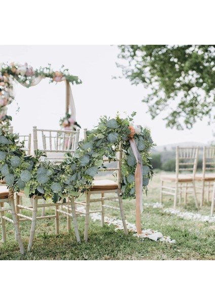 2 Paket 1.8 M Yapay Okaliptüs Çelenk Çelenk Faker Gümüş Dolar Yeşillik Çelenk Sarmaşıklar Masa Koşucu (Yurt Dışından) indirimleri