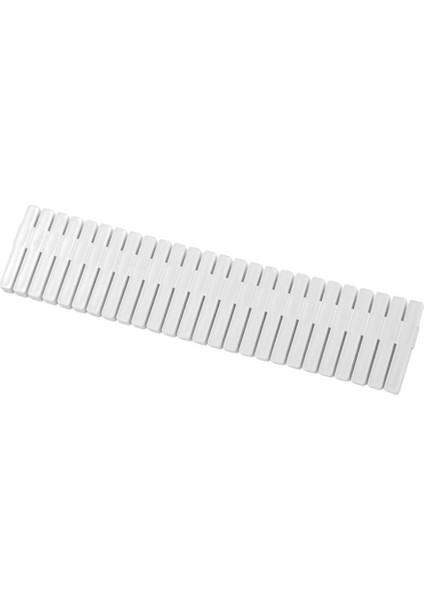 4 Adet Dıy Plastik Çekmece Izgara Ayırıcı Bölücü Bölme Depolama Organizatör Iç Çorap Makyaj Fıçı Tahtası Beyaz (Yurt Dışından)