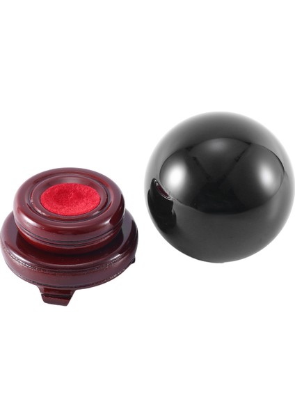 80MM Doğal Siyah Küre Kristal Top Şifa Taşı Tabanlı (Yurt Dışından)