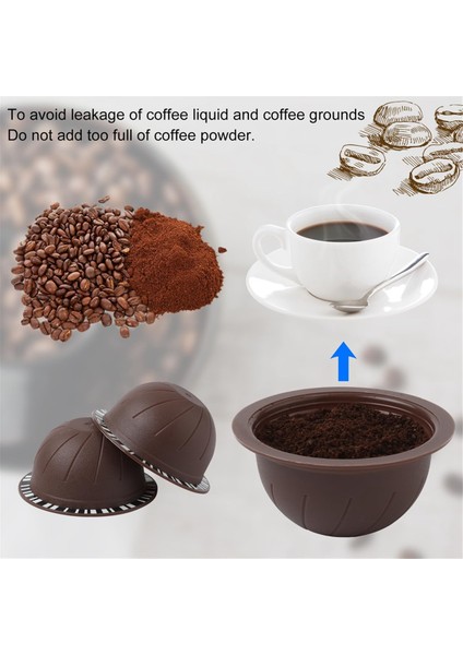 Makine Için Yeniden Kullanılabilir Kapsüller, 230ML Doldurulabilir Kahve Kapsülü, 2 Silikon Kapaklı, 1 Kaşık, 1 Fırça (Yurt Dışından) fırsatları