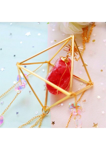 Kristal Suncatcher Pencere Için Prizmalar ile Renkli Güneş Yakalayıcı Dekor Gökkuşağı Yapımcısı Kolye Süsleme (Yurt Dışından)
