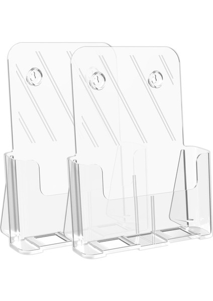 Broşür Tutucu 8,5 x 11 Broşür Teşhir Standı Akrilik Broşür Tutucular Şeffaf El Ilanı Tutucu Ekran Standı, 2 Paket (Yurt Dışından)