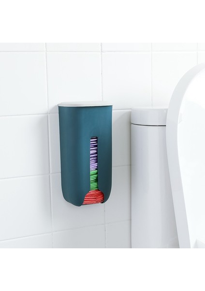 3'lü Paket Plastik Çöp Torbası Depolama Rafı Mutfak Banyo Duvara Monte Çöp Torbası Saklama Kutusu (Yurt Dışından)