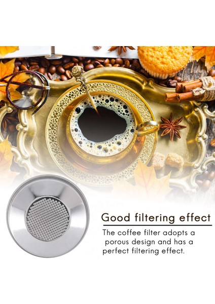 Kahve Filtresi, 51MM Paslanmaz Çelik Kahve Filtreli Bardak Sepeti, Basınçsız Kahve Makinesi Filtreleri, Kahve Makinesi Aksesuarı B (Yurt Dışından)