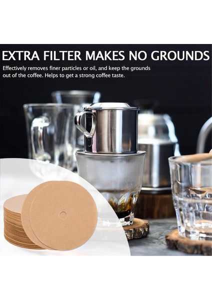 400 Adet Ağartılmamış Süzgeçli Kahve Filtreleri, 3.75IN Tek Kullanımlık Kahve Kağıdı Filtresi, Disk Kahve Filtreleri Ahşap Rengi (Yurt Dışından) indirimleri