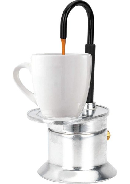 50ML Tek Tüp Moka Pot Alüminyum Alaşımlı Gümüş, Borulu Soba Üstü Italyan Kahve Makinesi, Kısa Sürede Lezzetli Kahvenin Keyfini Çıkarın (Yurt Dışından)