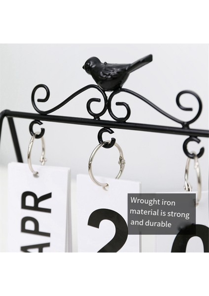 Kuş Takvimi Dekor Ofis Takvimi Ayakta Takvim Günlük Masaüstü Takvimi Masa Takvimi Masa Takvimi, Siyah (Yurt Dışından) modelleri