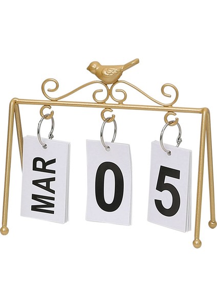 Kuş Takvimi Dekor Ofis Takvimi Ayakta Takvim Günlük Masaüstü Takvimi Masa Takvimi Masa Takvimi, Siyah (Yurt Dışından) indirimleri