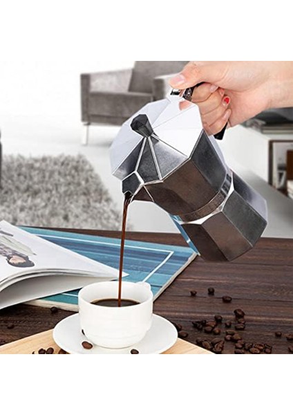 Cezve Espresso Makinesi Moka Pot, Elektrikli Seramik Ocak Için Harika Aromalı Espresso Için Soba Espresso Makinesi (Yurt Dışından)