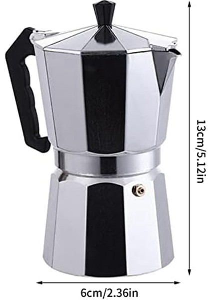 Cezve Espresso Makinesi Moka Pot, Elektrikli Seramik Ocak Için Harika Aromalı Espresso Için Soba Espresso Makinesi (Yurt Dışından)